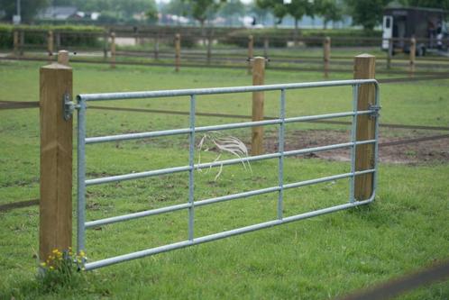 Poort, Weidepoort, Ijzerenpoort, Verstelbaar, Uitschuifbaar, Dieren en Toebehoren, Stalling en Weidegang, Opfok, Stalling, Weidegang