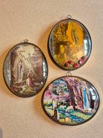 Antiek vintage set kaders Lourdes; samen €25, Ophalen of Verzenden