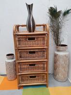 Mooi bamboe ladekastje in goede vintage staat, Ophalen, Zo goed als nieuw