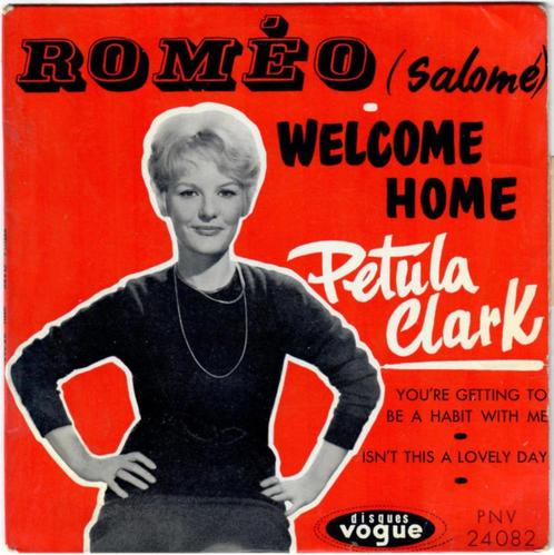 Petula Clark‎ — Roméo (Salomé) « Popcorn Ep », CD & DVD, Vinyles Singles, Utilisé, EP, Pop, 7 pouces, Enlèvement ou Envoi