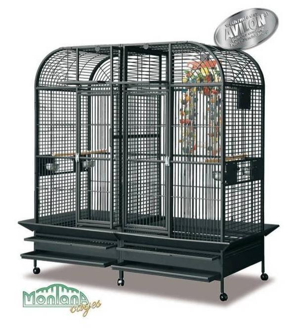 Cage perroquet MONTANA, Animaux & Accessoires, Oiseaux | Cages & Volières, Comme neuf, Cage à oiseaux, Métal, Enlèvement