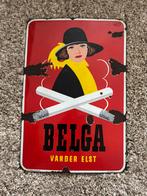 Emaille bord Belga met gesloten coll 1951, Verzamelen, Ophalen of Verzenden, Gebruikt