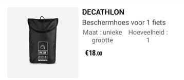 Decathlon beschermhoes voor 1 fiets beschikbaar voor biedingen