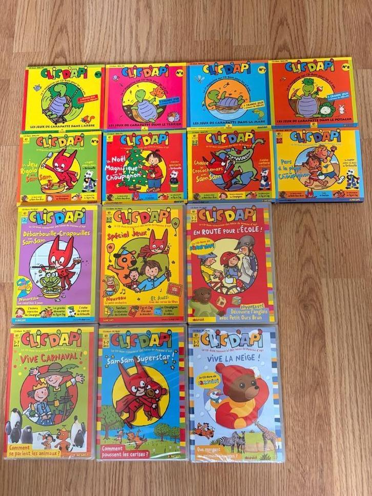 Lot de 14 CD-Rom PC/MAC kids 3 à 7 ans, Games en Spelcomputers, Games | Pc, Zo goed als nieuw, Overige genres, 1 speler, Vanaf 3 jaar