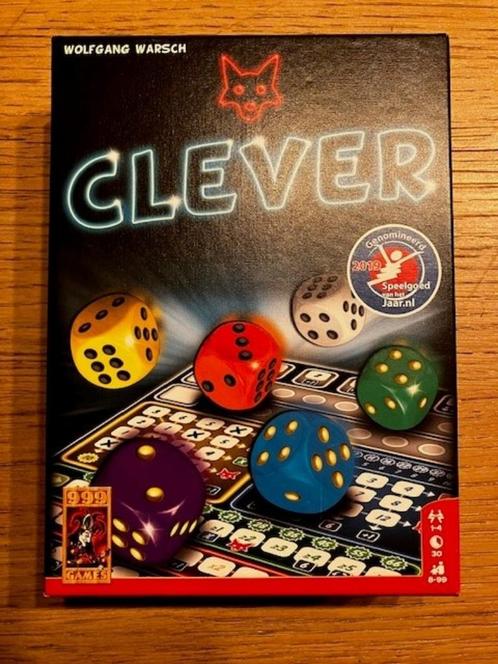 Gezelschapsspel - 999 Games - Clever, Hobby & Loisirs créatifs, Jeux de société | Autre, Neuf, 1 ou 2 joueurs, Trois ou quatre joueurs