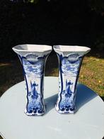Koppel vazen Delfts blauw aardewerk, Ophalen