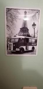 Plaque métallique bus police 10x15 cm petit tb état, Minder dan 50 cm, Metaal of Aluminium, Ophalen of Verzenden, Zo goed als nieuw