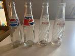 Set van 4 Pepsi-Cola-flessen, Verzamelen, Merken en Reclamevoorwerpen, Ophalen of Verzenden, Gebruikt, Overige typen