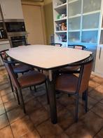 Keukentafel te koop 6 à 8 personen, Huis en Inrichting, Tafels | Eettafels, Ophalen, Zo goed als nieuw, Vijf personen of meer