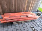 17 vierkante meter padouk planchetten, Doe-het-zelf en Bouw, Hout en Planken, Ophalen, Zo goed als nieuw, Overige houtsoorten