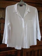 Klassieke witte blouse CICERONE 3/4 uitlopende mouwen - T44, Kleding | Dames, Gedragen, Cicerone, Wit, Ophalen