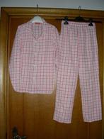 Roze/wit flanellen pyjama, Hema, maat 146-152, Kinderen en Baby's, Meisje, Ophalen of Verzenden, Zo goed als nieuw, Hema