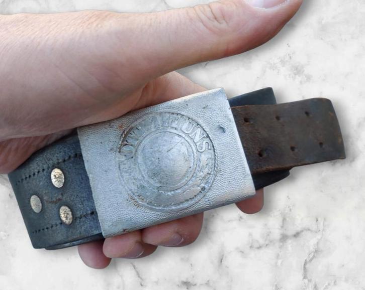 Duitse WO2 Wehrmacht koppelslot met riem, Verzamelen, Militaria | Tweede Wereldoorlog, Ophalen of Verzenden