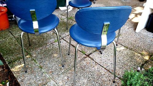 Design stoelen Rudi Vereist Originelen Vintage Set stoelen t, Huis en Inrichting, Stoelen, Zo goed als nieuw, Vier, Kunststof