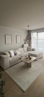 Driezit zetel beige, Huis en Inrichting, Ophalen, Zo goed als nieuw