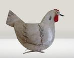 Kip, metaal. Handmade. Weegt 1 kg, Ophalen of Verzenden, Gebruikt, Dier