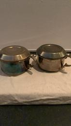2 antiek koffiefilters zilver metal blanc, Antiek en Kunst, Ophalen