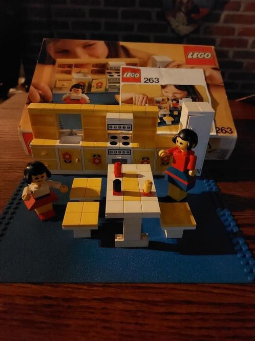 Vintage Lego Kitchen set-nummer: 263 uitgifte jaar 1974 Incl, Enfants & Bébés, Jouets | Duplo & Lego, Utilisé, Lego, Ensemble complet