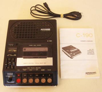 Marantz C-190 Cassette Recorder / Superscope By Marantz, Enlèvement ou Envoi, Simple, Marantz, Tape counter