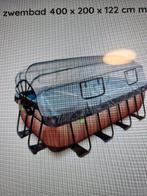 ZWEMBAD EXIT WOOD 400 x 200 x 122 cm, Tuin en Terras, 200 tot 300 cm, Zo goed als nieuw, Rechthoekig, Ophalen