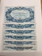 Lot: 6x 500 belgische francs (1938-1940-1942), Ophalen of Verzenden, Setje