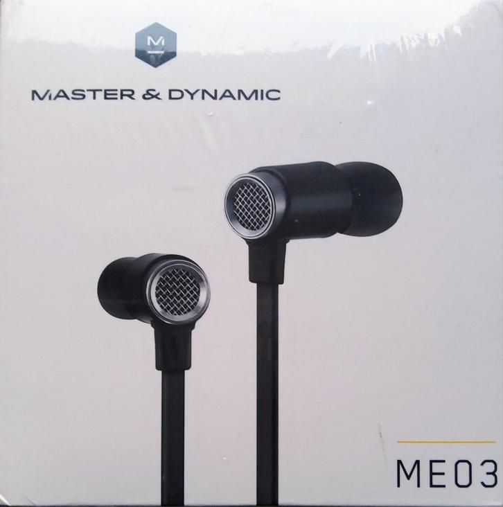 MASTER & DYNAMIC ME03 EARPHONES BLACK., Telecommunicatie, Mobiele telefoons | Oordopjes, Nieuw, In gehoorgang (in-ear), Ophalen of Verzenden