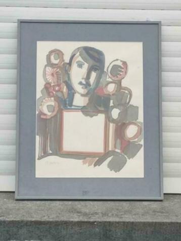 aquarelle signe marcel cockx beschikbaar voor biedingen