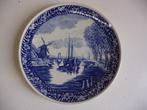 Boch Frères Delfts sierbord met molen/boot, Antiek en Kunst, Ophalen of Verzenden