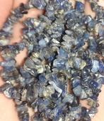 Halsketting vintage blauwe edelsteen mix, Handtassen en Accessoires, Kettingen, Verzenden, Blauw, Steen of Mineraal, Met edelsteen