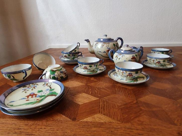 japans theesetje in porselein (Satsuma), Antiek en Kunst, Antiek | Porselein, Ophalen