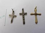 religie, 3 kruisjes, Ophalen of Verzenden, Gebruikt, Sieraad, Christendom | Katholiek