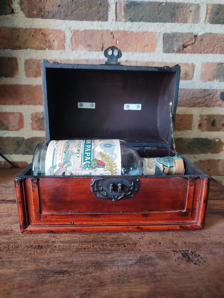 Mooie fles drank koffietje/ kistje, Maison & Meubles, Accessoires pour la Maison | Coffres, Enlèvement