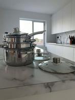 MK RVS kookpotten set inductie – 8-delig, Ophalen, Overige materialen, Gebruikt, Overige typen