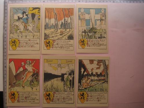 6 kaarten Vlaamsche Beweging, lithogr. Wereloorlog Oorlog 1, Verzamelen, Postkaarten | Themakaarten, Ongelopen, Voor 1920, Politiek en Historie