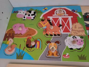 7 houten legpuzzels  beschikbaar voor biedingen