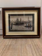 Schilderij Antwerpen Anton Pieck, Antiek en Kunst, Ophalen