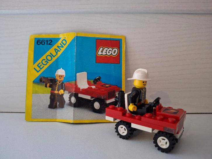Lego 6612 Fire chief's car 1986, Kinderen en Baby's, Speelgoed | Duplo en Lego, Lego, Ophalen of Verzenden