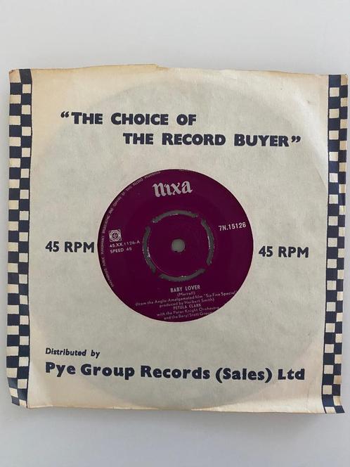 45 RPM Petula Clark – Baby Lover 1958, CD & DVD, Vinyles | Pop, Utilisé, Avant 1960, Autres formats, Enlèvement ou Envoi