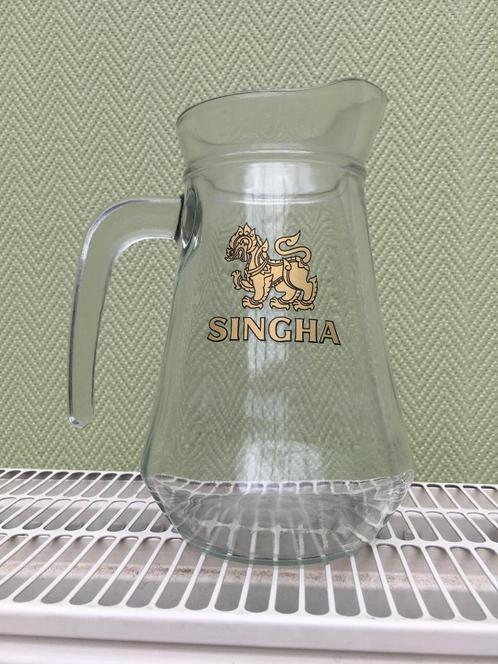 Singha "pitcher" bierkan, Verzamelen, Biermerken, Nieuw, Glas of Glazen, Overige merken, Ophalen of Verzenden