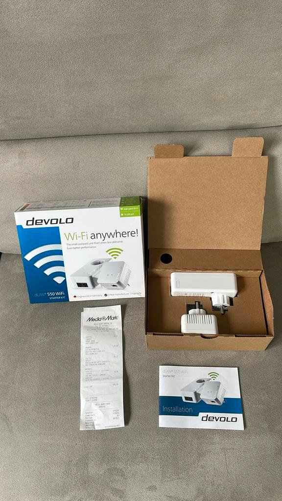 Devolo dLAN 550 WiFi-starterkit, Computers en Software, Netwerk switches, Zo goed als nieuw, Ophalen