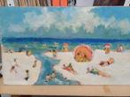 Laatste strandschilderijtjes M.VAN DEN BEMPT, Antiquités & Art, Art | Peinture | Moderne, Enlèvement ou Envoi