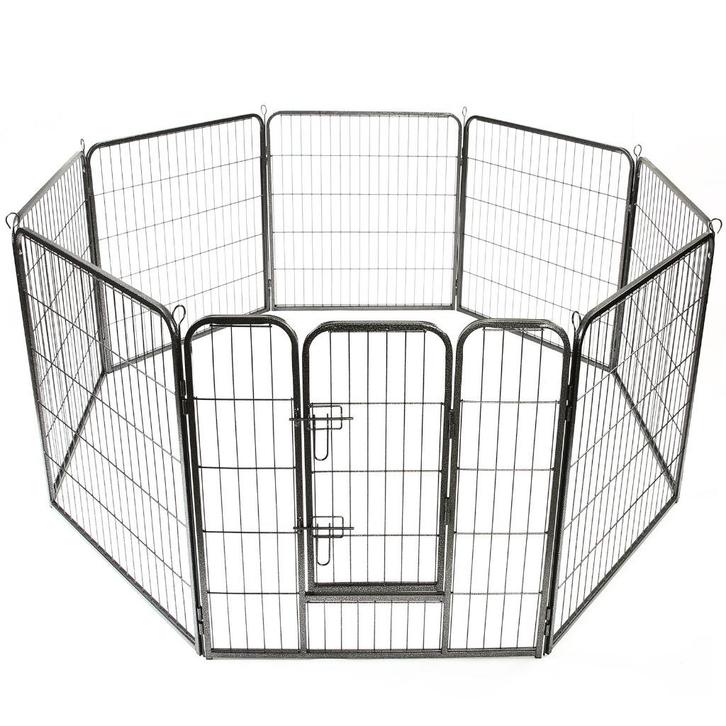 HUISDIERENPARK, POEDERCOATING STAAL, XLARGE 80 x 120CM, Dieren en Toebehoren, Honden-accessoires, Nieuw, Ophalen of Verzenden