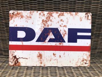 Metalen DAF vintage look wandplaat - 20x30cm beschikbaar voor biedingen