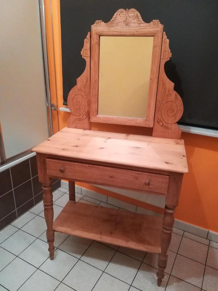 ancien meuble lavabo ou de hall d'entrée, Antiek en Kunst, Antiek | Meubels | Kasten, Ophalen