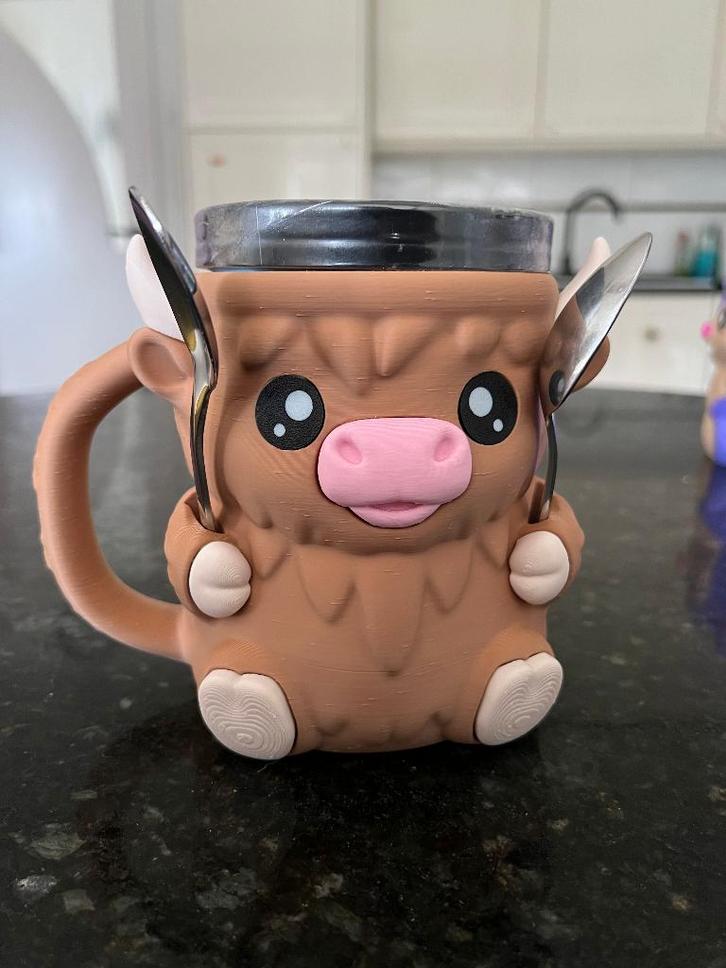 Highland Cow ijsbekerhouder, Diversen, Kerst, Nieuw, Ophalen of Verzenden