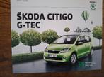 SKODA  CITIGO G-TEC   12/2015, Boeken, Auto's | Folders en Tijdschriften, Ophalen of Verzenden, Nieuw, Overige merken