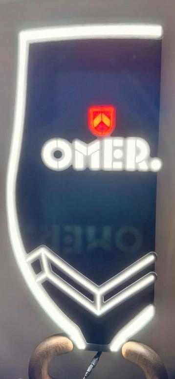 Omer LED bier lichtreclame nieuw mancave  beschikbaar voor biedingen
