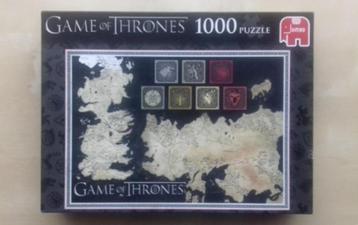 Puzzel Game of Thrones 1000 stukjes, Enlèvement ou Envoi, 500 à 1500 pièces, Comme neuf