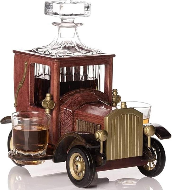 Whisky Decanter Set met glazen SNELLE RGATIS LEVERING, Antiek en Kunst, Antiek | Glaswerk en Kristal, Verzenden