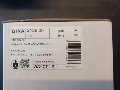 Gira KNX 2128 00 Binaire ingang + 2025 00 Dimaktor 4-voudig, Doe-het-zelf en Bouw, Elektriciteit en Kabels, Nieuw, Overige typen